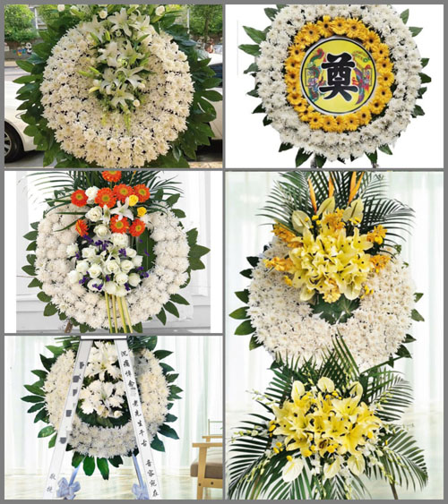 广东江门市开平市马冈镇红丰村花圈速递