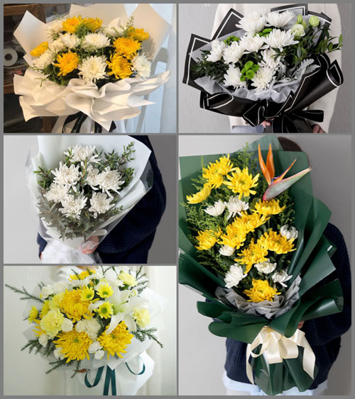 广东江门市开平市马冈镇红丰村白事花束代送